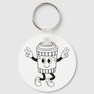 PORTE-CLÉS JOUE AVEC UNE TASSE MIGNONNE