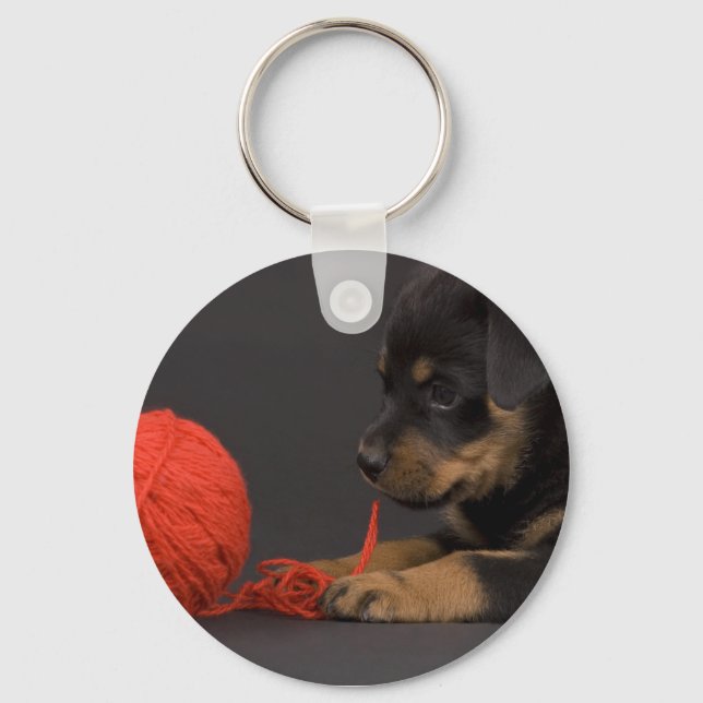 Porte-clés Jouer au chiot 6 (Recto)