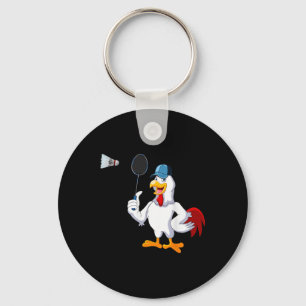 Porte-clés Jouer au poulet Jouer au badminton Costume Joueur 