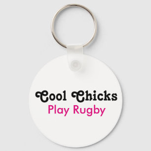 Porte-clés Jouer au rugby des cool
