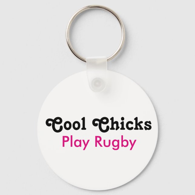 Porte-clés Jouer au rugby des cool (Recto)
