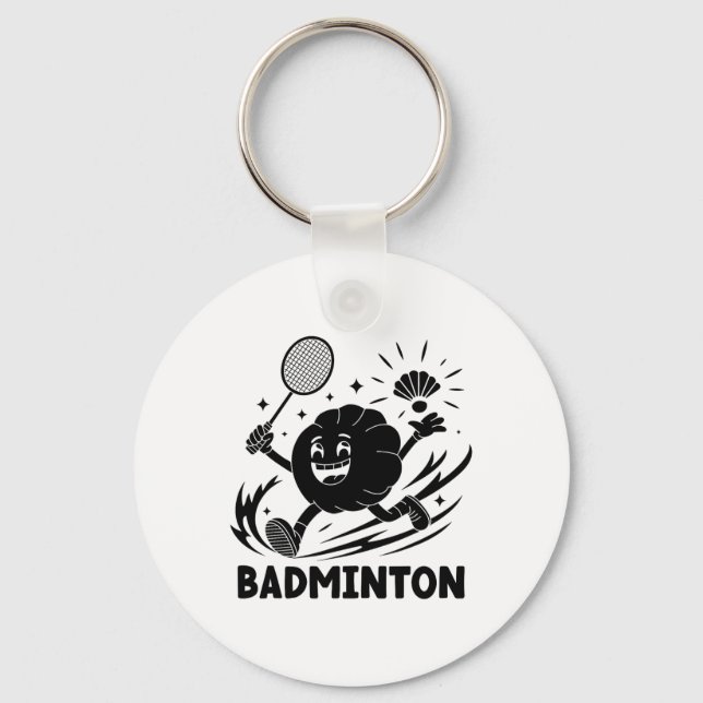 Porte-clés Jouer Badminton Chopstick Wrap Cuisine Sp (Recto)