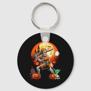 Porte-clés Jouer Baseball Halloween Joueur Entraîneur Fan Amo