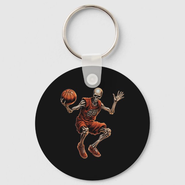 Porte-clés Jouer Cool de basket-ball drôle Halloween (Recto)