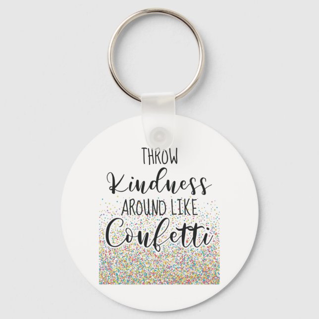 Porte-clés Jouer De La Génialité Comme Confetti Inspirationne (Recto)
