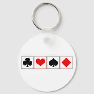 Porte-clés Jouer des combinaisons de cartes