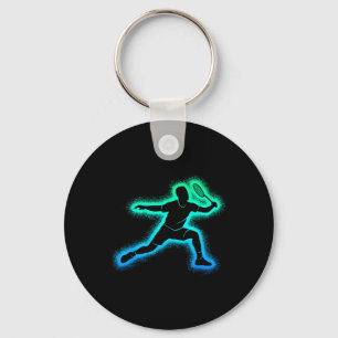 Porte-clés Joueur Badminton Navette Hommes Enfants Badminton