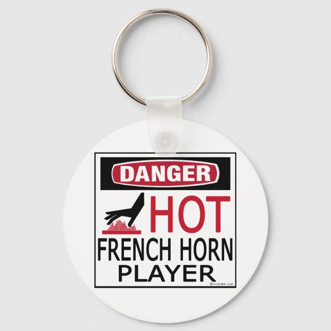 Porte-clés Joueur chaud français Horn (Recto)