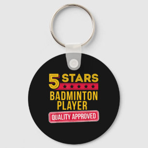 Porte-clés Joueur de badminton 5 étoiles - Gif drôle de sport