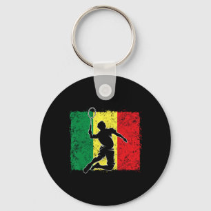Porte-clés Joueur de badminton Drapeau sénégalais Sénégal 1