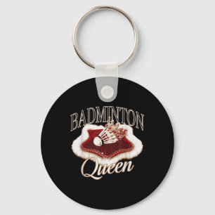 Porte-clés Joueur de badminton drôle conception d'amour de na