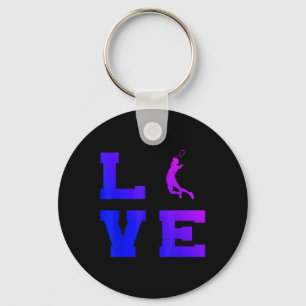 Porte-clés Joueur de badminton hommes femmes badminton volant