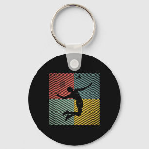 Porte-clés Joueur de badminton Shuttle Badminton
