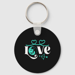 Porte-clés Joueur de badminton Shuttle Yin-yang-love Badmin