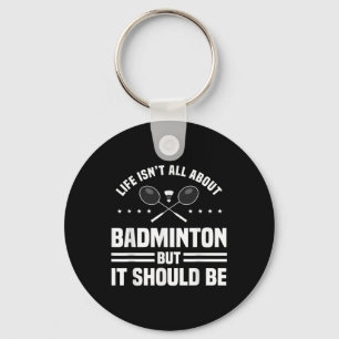 Porte-clés Joueur de badminton sportif Athlète R