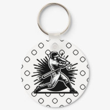 Porte-clés joueur de baseball