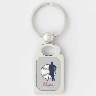 Porte-clés Joueur de baseball personnalisé