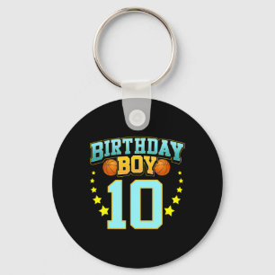 Porte-clés Joueur de basket 10 ans 10e fête d'anniversaire