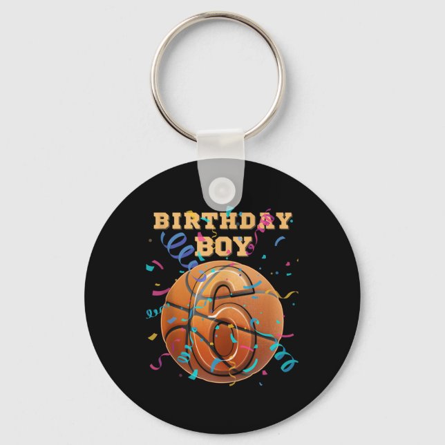 Porte-clés Joueur de basket-ball 6 ans (Recto)