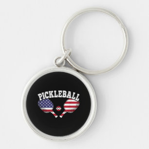 Porte-clés Joueur de basket-ball américain Vintage Pickle Bal