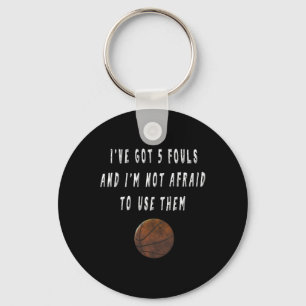 Porte-clés Joueur de basket-ball amusant Trash Talking Tee -