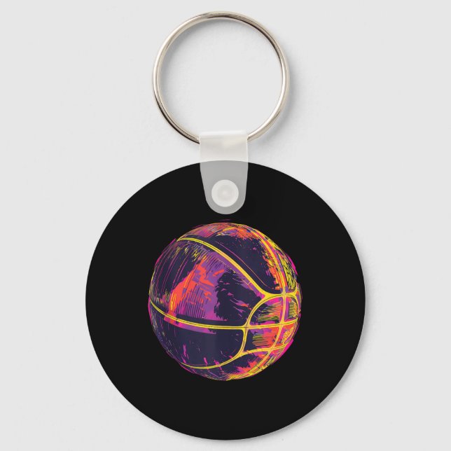 Porte-clés Joueur De Basket-Ball De Basketball D (Recto)