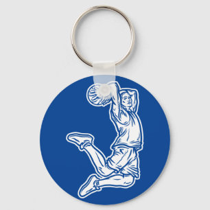 Porte-clés Joueur de basket-ball faisant Slam Dunk Light Desi