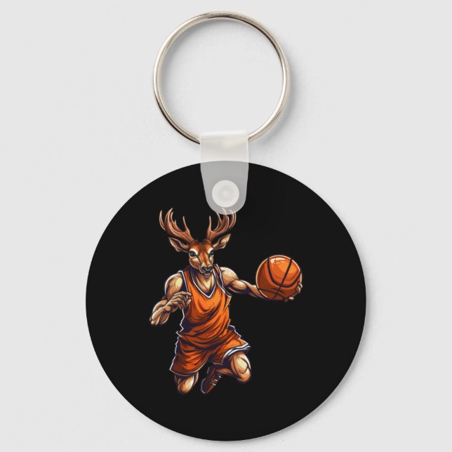 Porte-clés Joueur de basket Hirsch (Recto)