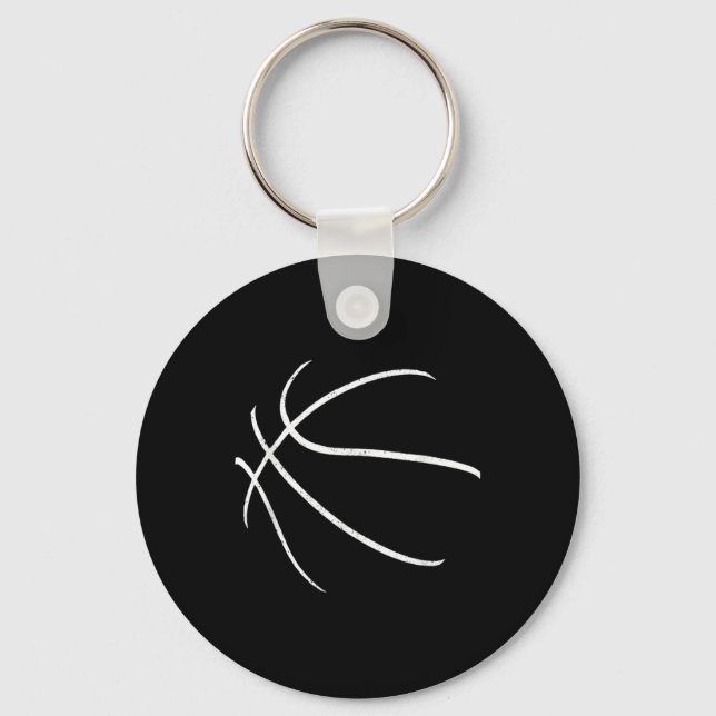 Porte-clés Joueur de basket Silhouette Design (Recto)