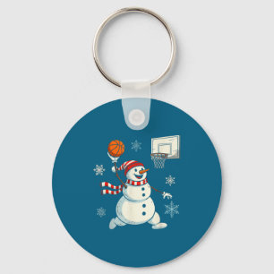 Porte-clés Joueur de basketball de Noël design snowman Santa