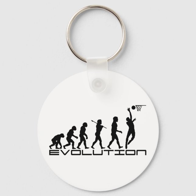 Porte-clés Joueur de basketball Sport Evolution Art (Recto)