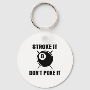 Porte-clés Joueur de billard de billard Snooker Drôle Stroke