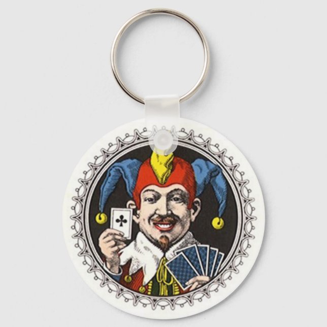 Porte-clés JOUEUR DE CARTE CLUB porte - clé JOKER ROYAL CARD (Recto)
