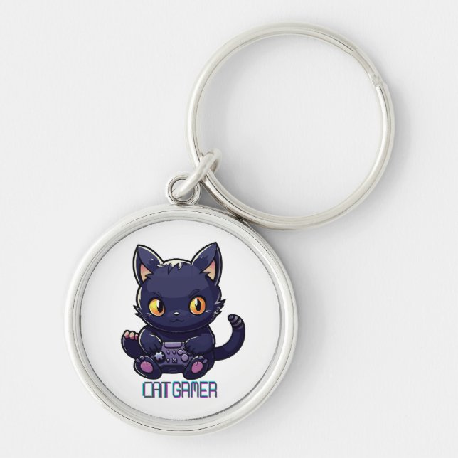 Porte-clés Joueur de chat (Devant)