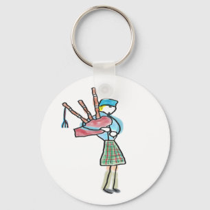 Porte-clés Joueur de cornemuse