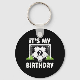 Porte-clés Joueur de football de 7 ans Fête d'anniversaire de