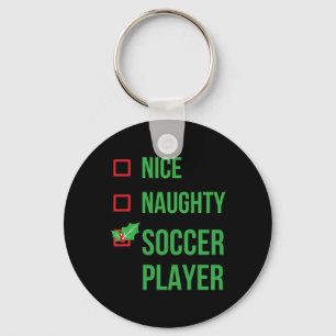 Porte-clés Joueur de football Drôle Pyjama Noël