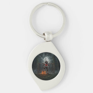 Porte-clés Joueur de football Loup-Garou Art d'Horreur d'Hall