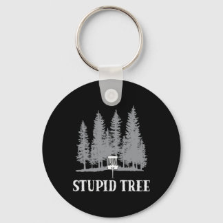 Porte-clés Joueur de golf à disque drôle humour Arbre stupide