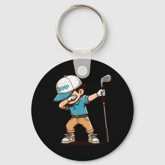 Porte-clés Joueur de golf Dabbing