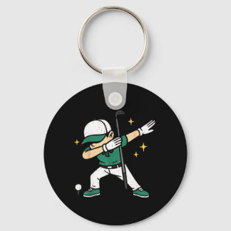 Porte-clés Joueur de golf faisant le dab Golfeur Sports Athlè