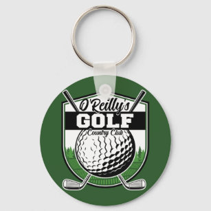 Porte-clés de golf Vert : Balles de golf logotées et