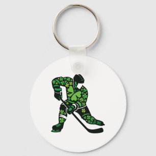 Porte-clés Joueur de hockey de la Saint-Patrick - Esprit Sham