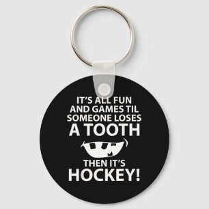 Porte-clés Joueur de hockey tout en amusement
