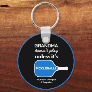 Porte-clés Joueur de Pickleball Grandma drôle Typographie per