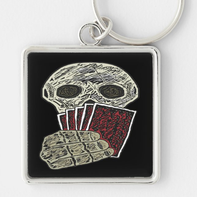 Porte-clés Joueur de poker (Devant)