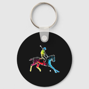 Porte-clés Joueur de polo - Polo Coloré Sports Horseback