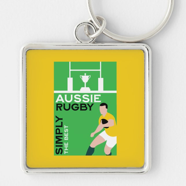 Porte-clés Joueur de rugby australien (Devant)