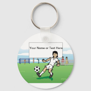 Porte-clés Joueur de soccer personnalisé, Jeunesse - Dessin f
