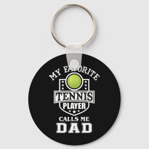 Porte-clés Joueur de tennis préféré m'appelle papa Correspond